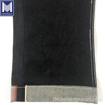 13oz rote/weiße Farbe Selvedge Line Denim Stoff